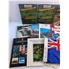 Image 2 : New Zealand Flag and Books - Rural and Country Life, NZ Vacation Planner and Australia Travel Guide