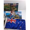 Image 4 : New Zealand Flag and Books - Rural and Country Life, NZ Vacation Planner and Australia Travel Guide