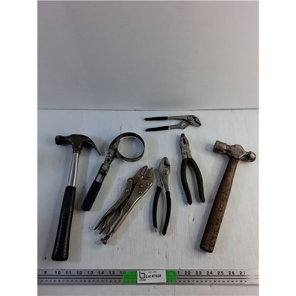 Hammers, Vise Grips, Pliers and Filter Wrench