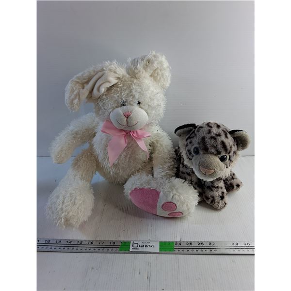 Leopard and Bunny Plush Toys
