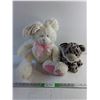 Image 1 : Leopard and Bunny Plush Toys