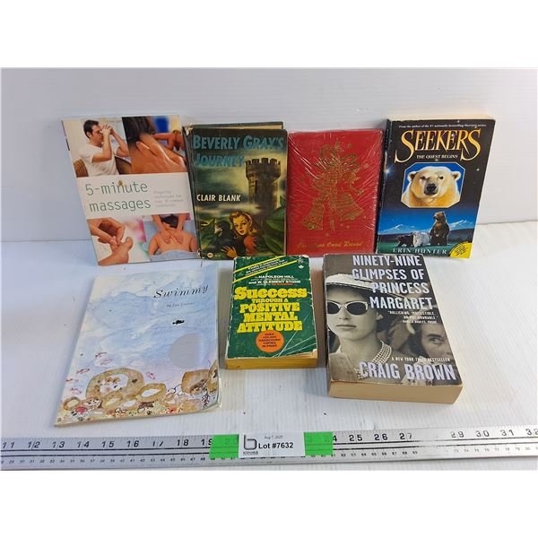 Books - 5 Minute Massages, Beverly Grays Journey and Christmas Card Record