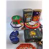 Image 2 : Christmas Wall Decor, Tray and Various Chocolate Tin Cans