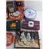 Image 5 : Christmas Wall Decor, Tray and Various Chocolate Tin Cans