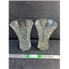 Image 1 : (2) 10" Glass Vases