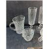 Image 3 : Crystal Creamer, Pitcher & Goblets, Glass Gravy Boat and Silverplated Spoons