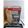 Image 2 : Honeywell LED Security Wall Light,  Milk Crate and (2) LED Flood Lights - As Is
