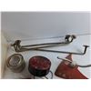 Image 4 : Super Add A Matic, Garden Sprinkler, Bathroom Towel Holder 16", Vintage Tail Light, Tent Pins, Misc