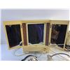 Image 2 : Clairol Light Up Make Up Mirror - Tested, Lloyd's 8 Track Player, Car and Desk Lamps and Misc