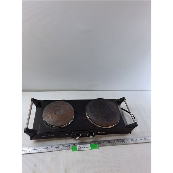 Techwood Double Hot Plate - As Is