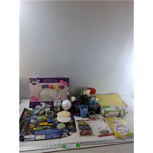 Assorted Paints, Assorted Craft Paper, Tube Confetti, Misc - As Is