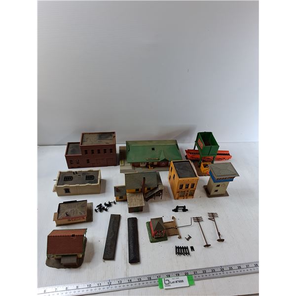 (9) Model Train Buildings - As Is