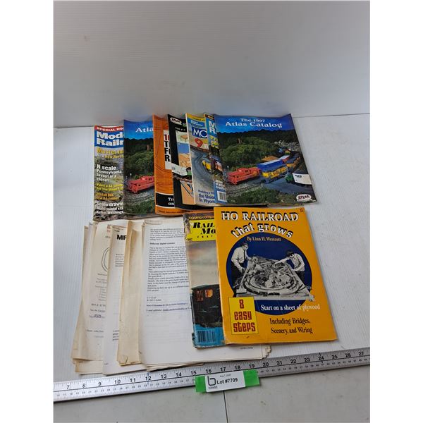 (9) Model Train Magazines, Model Train Booklets