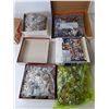 Image 2 : (4) 1000 Piece Vintage Style Collage Puzzles- Kelloggs, Hollywood & Movies  -  Complete