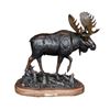 Image 1 : “Riverbank Boss” Bronze Moose Sculpture