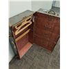 Image 4 : # McBrine Brand Antique Gentlemans Style Steamer Trunk - 21" x 15" x 36" - CANNOT SHIP