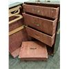 Image 5 : # McBrine Brand Antique Gentlemans Style Steamer Trunk - 21" x 15" x 36" - CANNOT SHIP