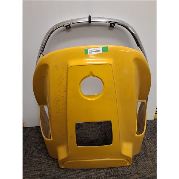 # Vintage Skidoo Snowmobile Hood w/Chrome Plated Trim Piece - 32"x 34" x 30" - CANNOT SHIP