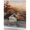 Image 6 : Ducks Unlimited "Autumn Shoreline" Bait Shop 29x36" - CANNOT SHIP