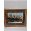 Image 1 : # Ducks Unlimited "Up The Creek - Wood Ducks" Print in Frame - 38" x 31" - CANNOT SHIP