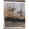 Image 3 : # Ducks Unlimited "Up The Creek - Wood Ducks" Print in Frame - 38" x 31" - CANNOT SHIP