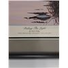Image 2 : Ducks Unlimited " Riding the Light" Print in Frame - 32" x 25" - CANNOT SHIP