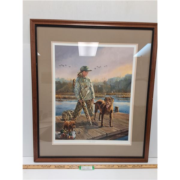 # Ducks Unlimited " Count Me In" Print in Frame - 28" x 34" - CANNOT SHIP