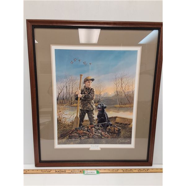 # Ducks Unlimited "We're Ready" Print in Frame - 27" x 32" - CANNOT SHIP