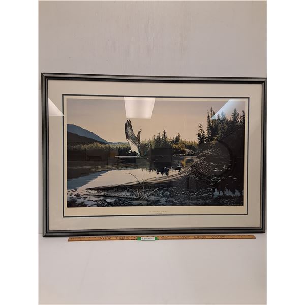 # "One with the Water & Sky" Print by Liz Mitten Ryan in Frame - 44" x 32" - CANNOT SHIP