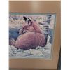 Image 3 : Gail Adams Fox Scene Print in Frame - 21" x 18"
