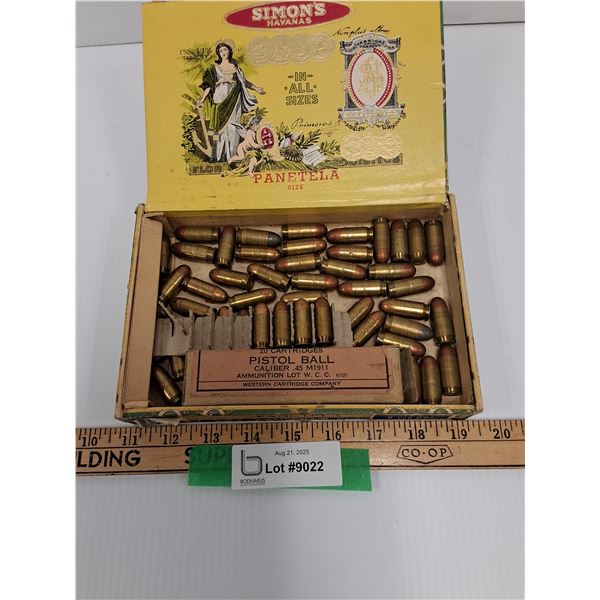 *^ Winchester and Remington 45 Caliber Pistol Ball Cartridges-Valid PAL required, CANNOT SHIP