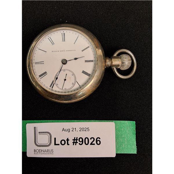 Vintage Elgin Pocket Watch - Serial 2022877 - Hunting Style, Size 18 - Runs Consigner States