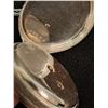 Image 4 : European Pocket Watch - Marked Silver on Case - w/Chain, Key Wind, Key & Glass Missing