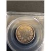 Image 3 : PCGS  AU50 Graded Canadian 1858 Twenty Cent Coin