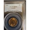 Image 2 : PCGS MS64 Graded Canadian 1943 Five Cent Coin