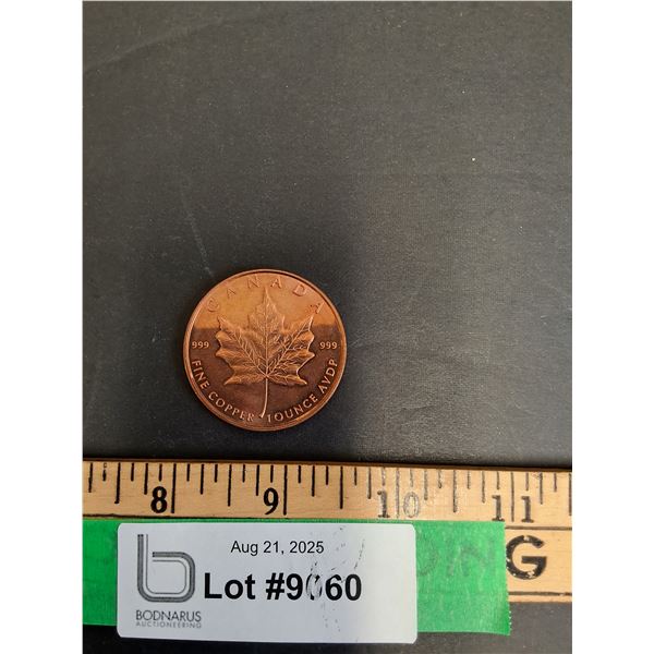 Canadian Copper 1970 Half Penny Coin - 10 Ounce Coin
