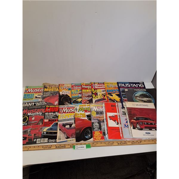(16) Vintage/Retro Mustang Magazines