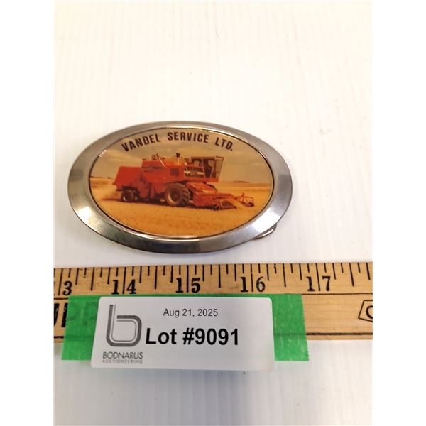 Massey Ferguson Belt Buckle - 3.5" x 2.5" - Vandel Service Ltd