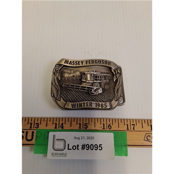 Massey Ferguson Belt Buckle - 3.5" x 2.5" - Winter 1985