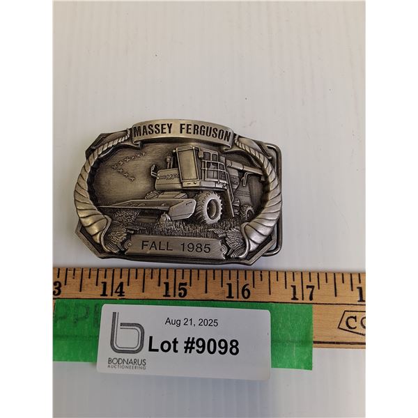 Massey Ferguson Belt Buckle - 3.5" x 2.5" - Fall 1985