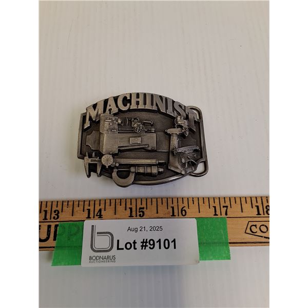 Machinist Metal Belt Buckle - 3.5" x 2.5"