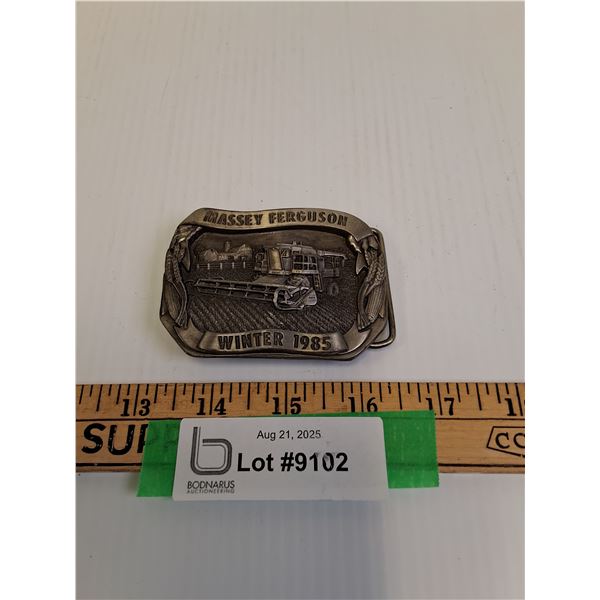 Massey Ferguson Belt Buckle - 3.5" x 2.5" - Winter 1985