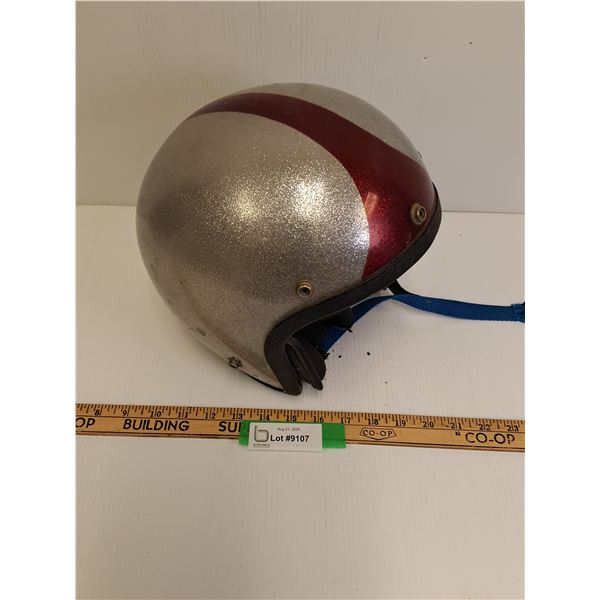 Vintage Motorcycle Helmet - Approx Size Large