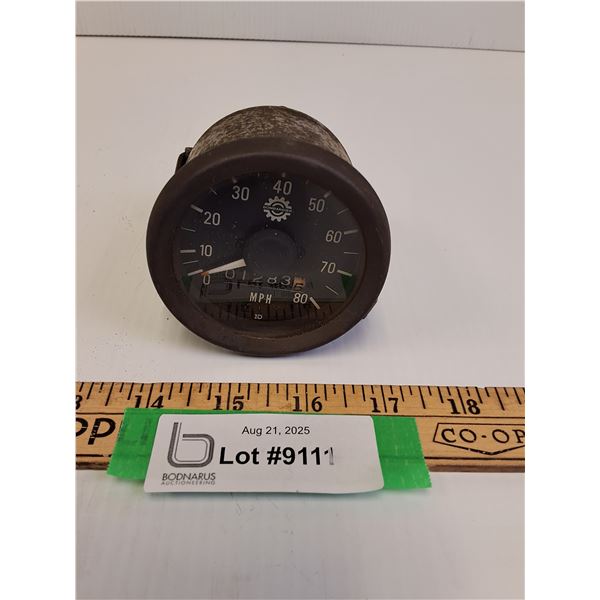 Vintage Bombardier Snowmobile Speedometer Gauge