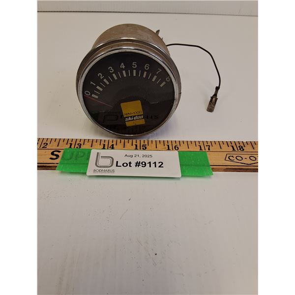 Vintage Skidoo Snowmobile Tachometer Gauge
