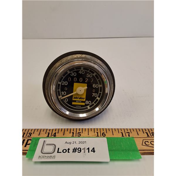 Vintage Skidoo Snowmobile Tachometer Gauge