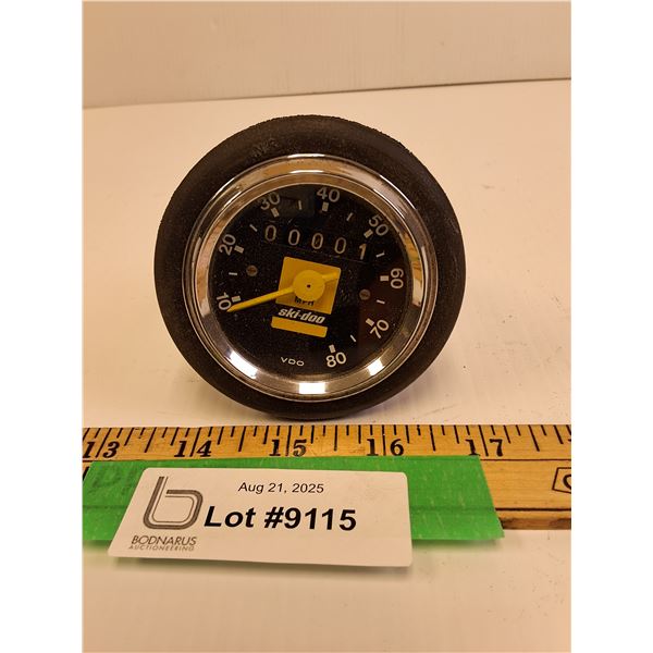 Vintage Skidoo Snowmobile Tachometer Gauge