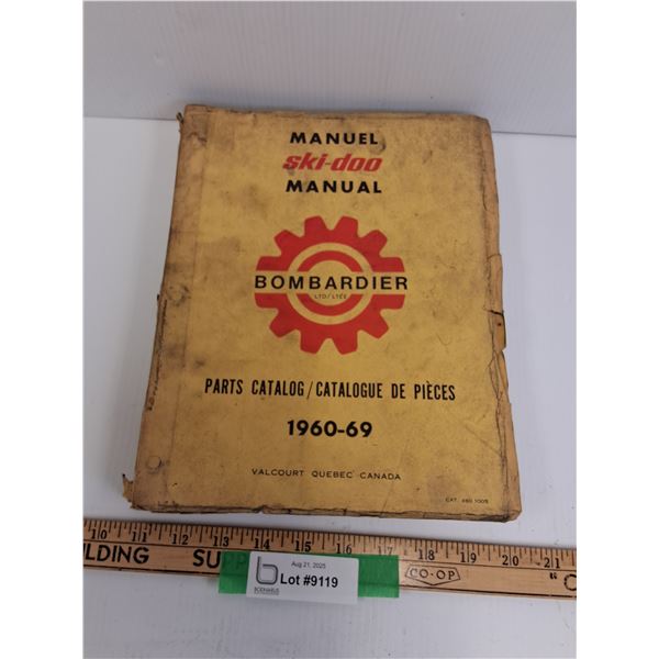 Ski-Doo Bombardier Parts Catalog Manual - 1960-69 Edition