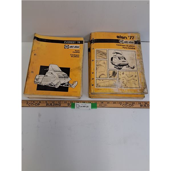 Vintage Skidoo Bambardier 1976-77 Parts Catalogs