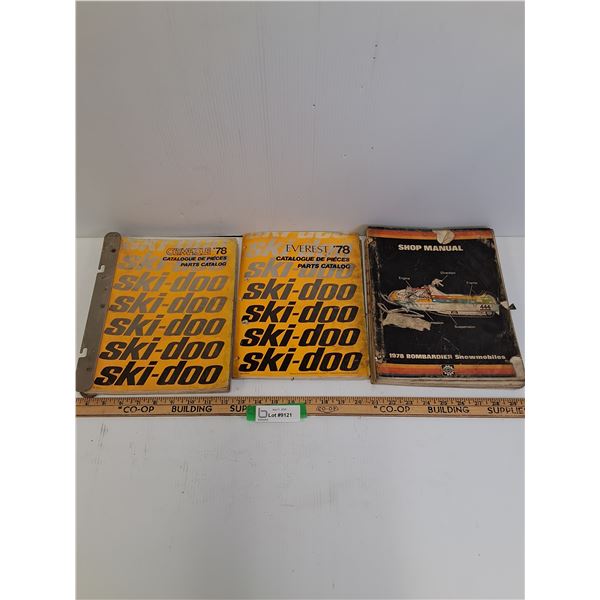 Vintage Skidoo Bombardier Parts Catalogs - 1978